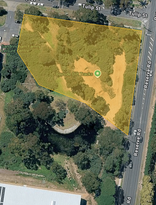 Tulip Street Reserve site Tulip Street Reserve site