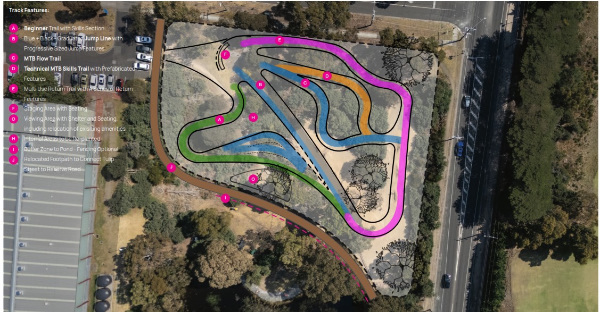 Spacial concept plan for Tulip Street Dirt Tracks Spacial concept plan for Tulip Street Dirt Tracks
